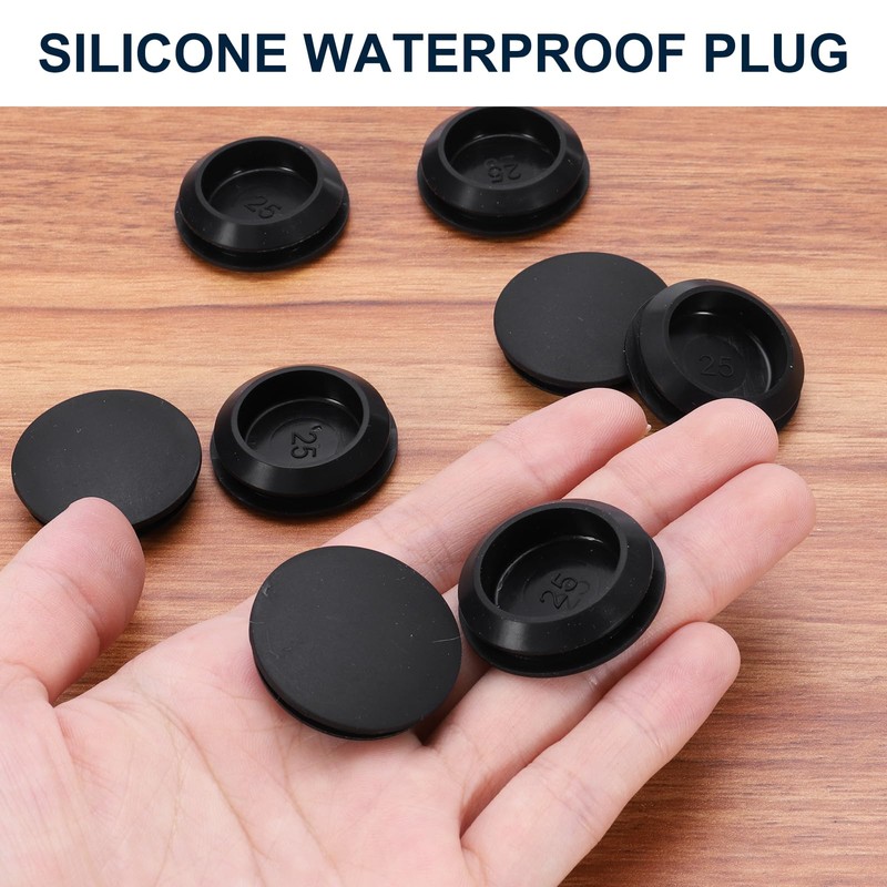 uxcell 10pcs Hole Plug 1-1/8 Inch (29mm) Button Plugs Fit