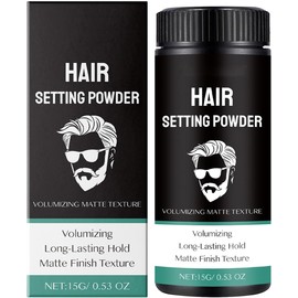 Polvo de Peinado Mate para Hombres, Textura de Volumen Instantánea, Ligero y no Graso, para Peinados de Aspecto Natural (1 PCS)