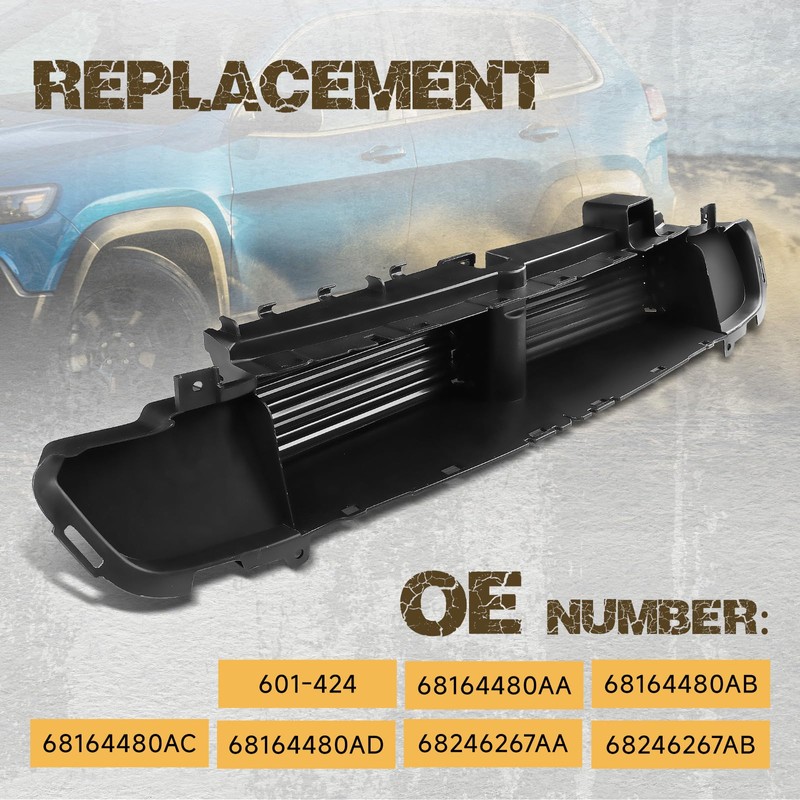 WildGear Active Grille Shutter Fit for Jeep Cherokee 2014-2018# 601-424;