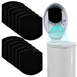 ShuRex 12 Pack Baby Diaper Pail Deodorizer for Ubbi Diaper Pail, Activated Charcoal Odor Absorbing Filters Compatible with Ubbi Steel Diaper Pail, Odor Eliminating, NO Smell