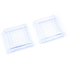 WANGCL Set of 16 Square Spiked Carpet Protectors, Floor Saver Pads, Sofa Saver, Clear Castor Cups, Non-Slip Furniture Pads, Floor Protectors