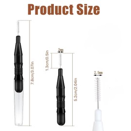 MEISO 20 Pieces Micro Eyebrow Brush, Eyelash Extension, Eyebrow Brush, Multifunctional Micro False Eyelashes, Mascara Brush for Eyelashes, Eyebrows