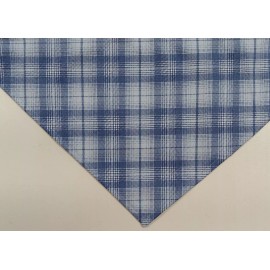 Buster Brown Dog Bandanas Dog Bandana, Tie On, Blue, Tarleton, Plaid, L, M, S, XS - XS