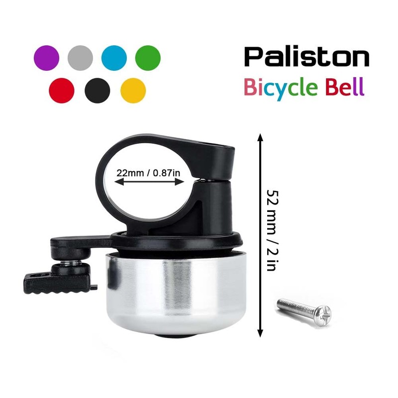 Paliston Bike Bell Bicycle Bell Crisp Sound for Adults Kids