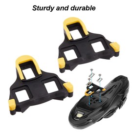 Bicycle Shoe Plate Set, Road Bike Pedal Plates/Cleats, Indoor Outdoor Cycling & Road Bike Shoe Plates Set, Pedal Plates Bicycle Accessories Set, Cycling Pedals Cleat Compatible SPD SL