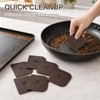 7 Pcs Plastic Pan Scraper Set, Non-Scratch Pot Scrapers for
