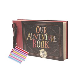 PELLYDA Our Adventure Book Photo Album, 80 Pages, Vintage DIY Scrapbook Album, Photo Book, Wedding Guest Book, for Christmas, Birthday, Anniversary, Gift