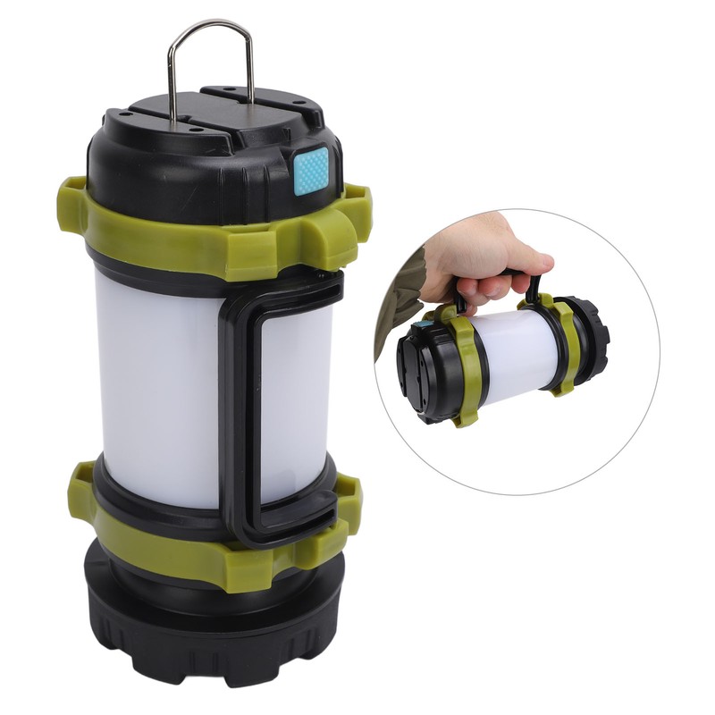 Rechargeable Spotlight Flashlight USB LED Super Bright Handheld Camping Lantern