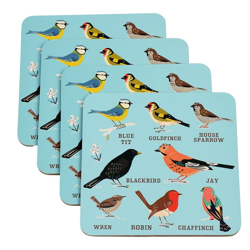 Garden Birds Coasters (set Of 4)