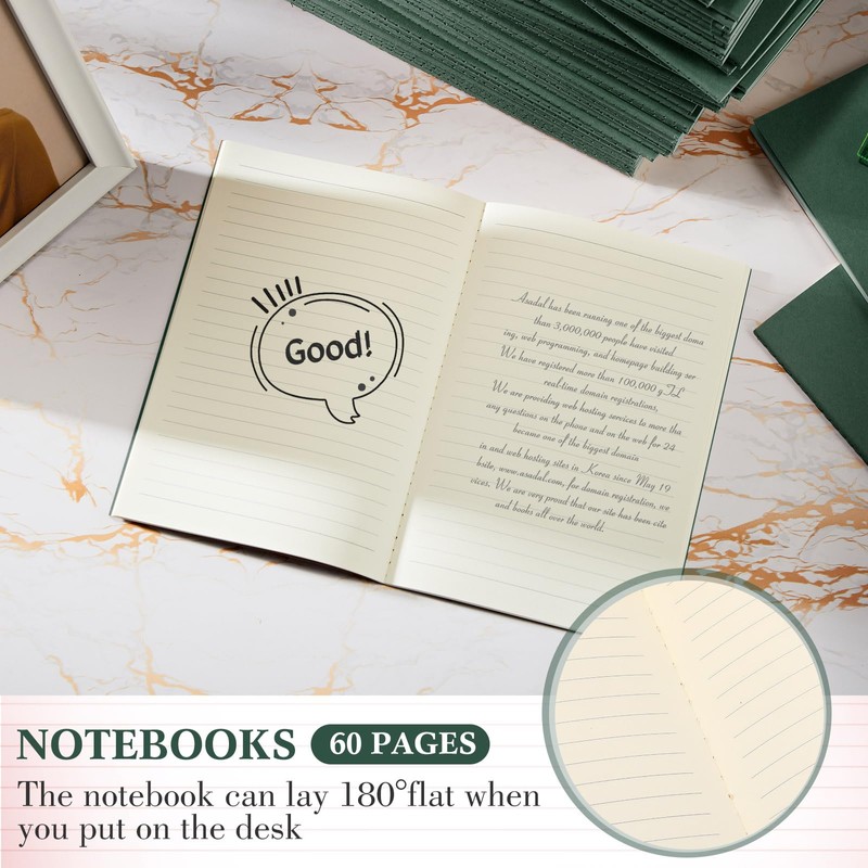 Mimorou 100 Pcs Kraft Notebook Journals 5.5 Inch x 8.3
