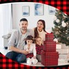 Trandraft 3 Pcs Christmas Nesting Gift Boxes Buffalo Plaid Xmas