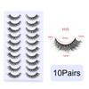 YPYMOD 10 Pairs of False Eyelashes, Natural Eyelashes, Wispy Lashes,