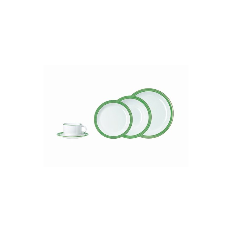 Waca Dessert Plate 195 mm Melamine Bistro green