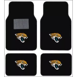 JACKSONVILLE JAGUARS 4pc CARPET FLOOR MAT /SUNSHADE/ 2pc AIR FRESHER /2pc EMBLEM