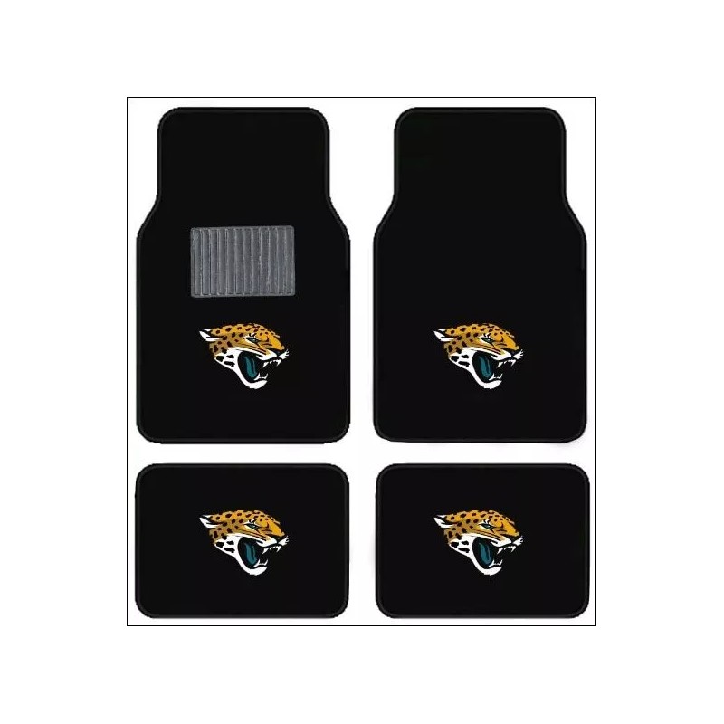 JACKSONVILLE JAGUARS 4pc CARPET FLOOR MAT /SUNSHADE/ 2pc AIR FRESHER