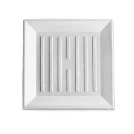 Crescent Garden Square Saucer, Durable Drainage Dish for Plant Pots, Heavy-Duty Square Plant Saucer for Indoor Potted Plants and Outdoor Trays, Alpine White Drip Tray (16-Inch Inside Diameter)