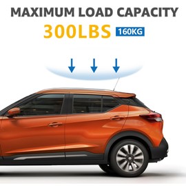 Roof Rack Cross Bars Compatible with Nissan Kicks 2017-2024, Adjustable Aluminum Heavy Duty 300 LBS Anti-Theft Lock Cargo Carrier Rooftop Crossbar Accessories for Bike, Basket, Snowboard,Luggage,Kayak