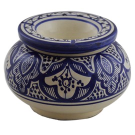Moroccan Handmade Ceramic Ashtrays Smokeless Cigar Exquisite design with Vivid Colors X-large