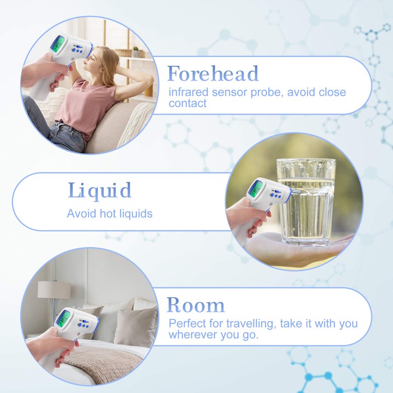 Forehead Infrared Thermometer, AGM Non-Contact Digital Thermometer, Temperature Test for