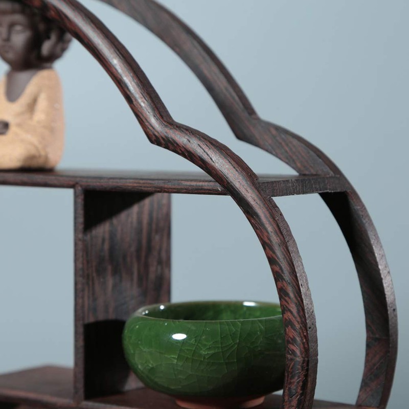 SUPVOX Chinese Wooden Display Stand Solid Wood Assemble Display Rack