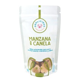 Galletas Artesanales para Perro 100 g Manzana & Canela 100% Naturales Snack Saludable sin Conservadores Premio Nutritivo y Aromático para Consentir a 
