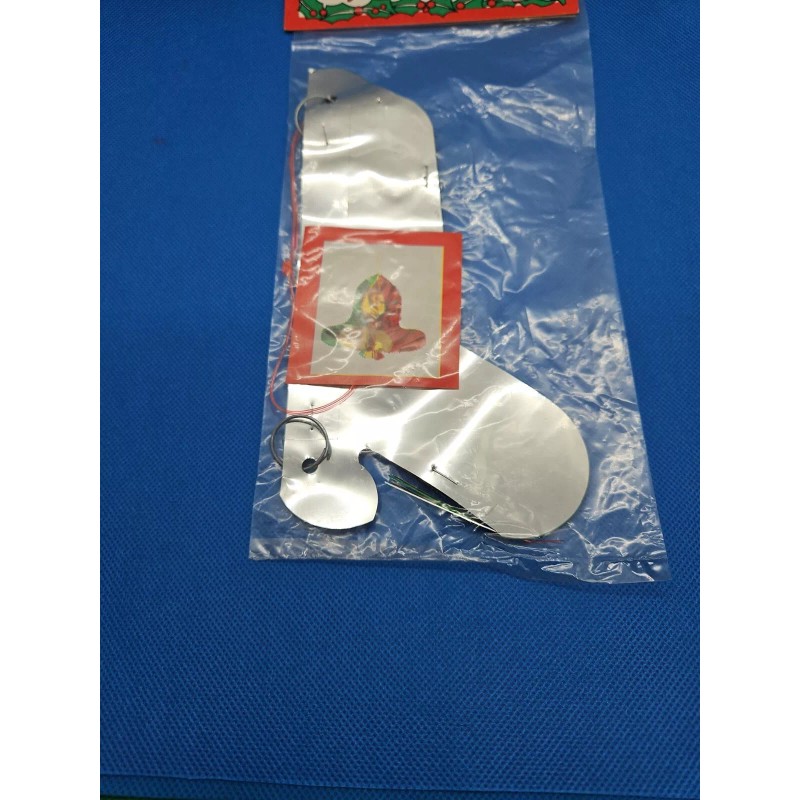 Vintage Metallic Christmas Bell Honeycomb 8" Tall NOS