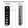Organizador de zapatos colgante (negro (1 paquete))