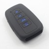kcpros 2Pcs Black Rubber Silicone 4 Buttons Smart Key Fob