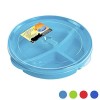 Regent Products Set of 3 Microwave Food Storage Tray Containers - Divided Plates w/Vent Lid