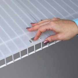 Conimar Shelf-It Shelf Liner for 16" Wire Shelving with Locking Tabs - 10 Foot Roll