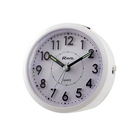 Ravel - Ruxley 3D Quartz Alarm Clock - White