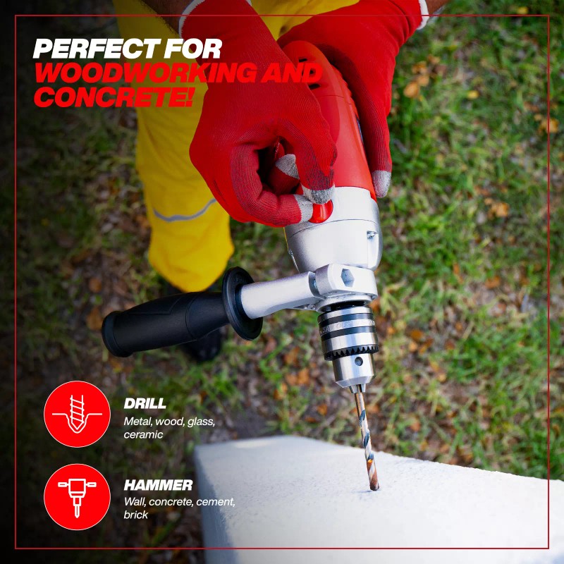 Promakertools PROMAKER 7.5AMP 850W 1/2-inch Corded Hammer Drill, Impact drill