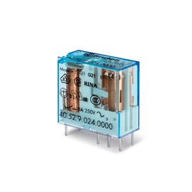 Finder 40.52.8.240.0000 Relay, Power, Dpdt, 240Vac, 15A, Tht