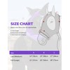 Harrison Howard Horse Fly Mask with Forelock Opening Stretch Breathable