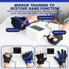 Hand Reha/bilitation Robot Gloves, Hot Compress Massage Function, 9-Level Strength