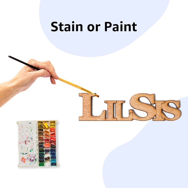 BigSis & LilSis Set - Single Layer Wooden Cutout for