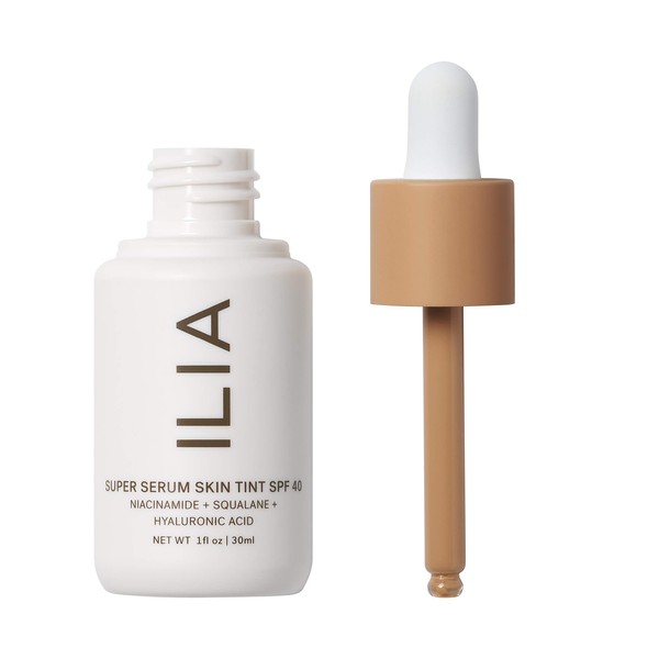 ILIA - Natural Super Serum Skin Tint SPF 40 | Non-Toxic, Vegan, Cruelty-Free, Clean Makeup (Porto Ferro ST-10)