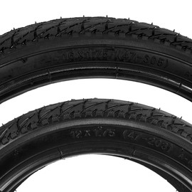 16" Back and 12" Front (2+1) Wheel Replacement Inner Tubes and Tires,Tires and Tubes Compatible with Stroller Tire Revolution SE/Pro/Flex/SU (Rear 16×1.75/2.125, Front 12/12.5×1.75/2.25)