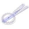 Goniometer Transparent Orthopedic Angle Ruler Plastic Goniometer 360 Degree for