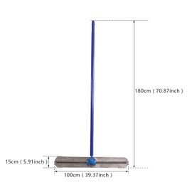 Concrete Finishing Trowel, Concrete Trowel Finishing Concrete Cement Surface Smoothing Tool with 3Pcs Handle, Concrete Cement Drywall Plastering Tile Masonry Construction Hand Tools
