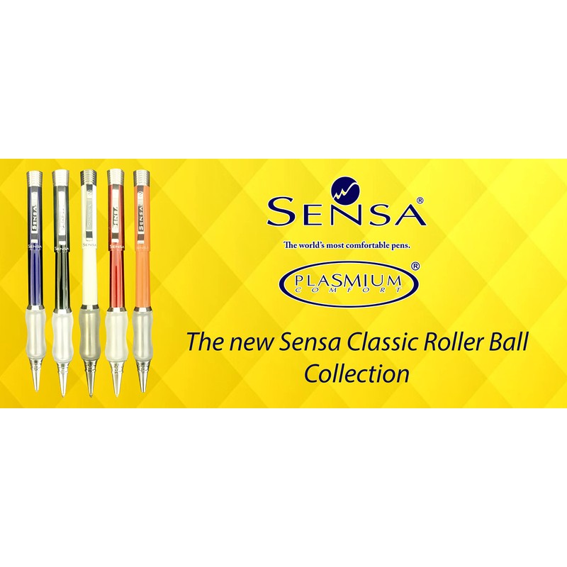 Sensa Classic Retractable Rollerball Pen - Mango Orange