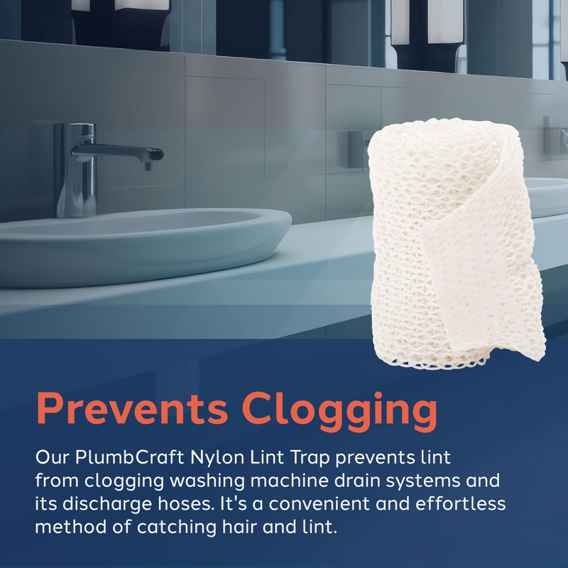 PlumbCraft Nylon Lint Trap for Hose Ends for Washing Machine