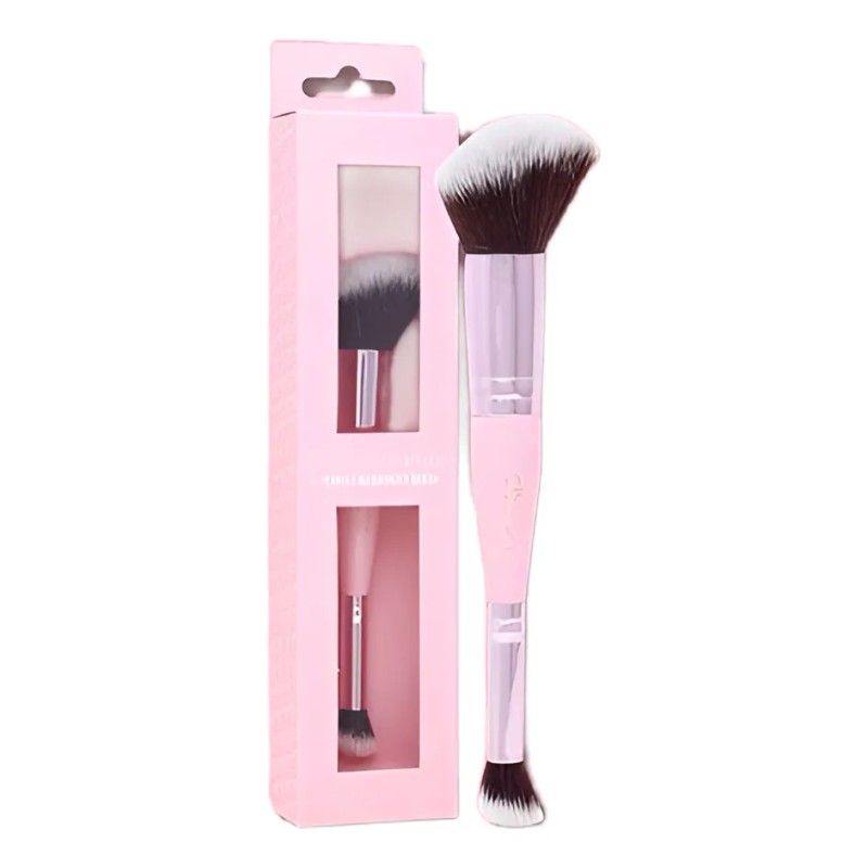 Brocha Dual Perfecting Bronzer Brush Beauty Creations Orig Color Rosa