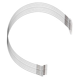 BESPORTBLE 10pcs Strong Bite Resistance Fishing Leaders Steel Wire Leaders Swivels for Saltwater Freshwater