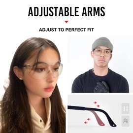 KPRGG201 Safety Protective work Lab Hiking Fit Over wraparound Anti Scratch Clear Anti Fog lens glasses goggles spectacles, CSA Z94.3 ANSI Z87.1 approved