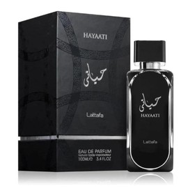 Lattafa Perfumes | Hayaati Black + Raghba Bundle | Men's Perfume | 3.4 oz Per Bottle | Fruity - Cinnamon | Citrus - Woody