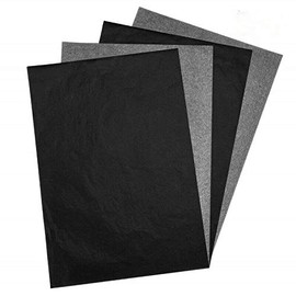 Vogueing 100 Pcs A4 Carbon Paper Transfer Paper for Wood Paper Canvas and Other Surfaces Black