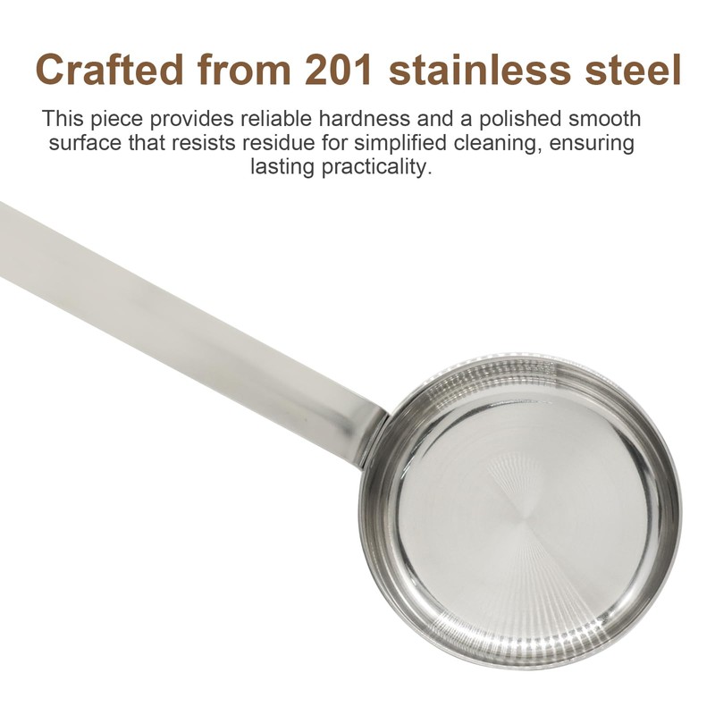 Bivethoi 3 oz 10.55" Stainless Steel Pizza Sauce Spoon