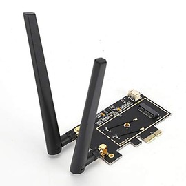 Tarjeta Inalámbrica M.2 NGFF A PCI-E 1X Desktop WiFi WLAN Adapter, Network Card Converter Wi-Fi Card-Wireless Adapter para Windows 11 10 8.1 8 7, XP Y Windows Server