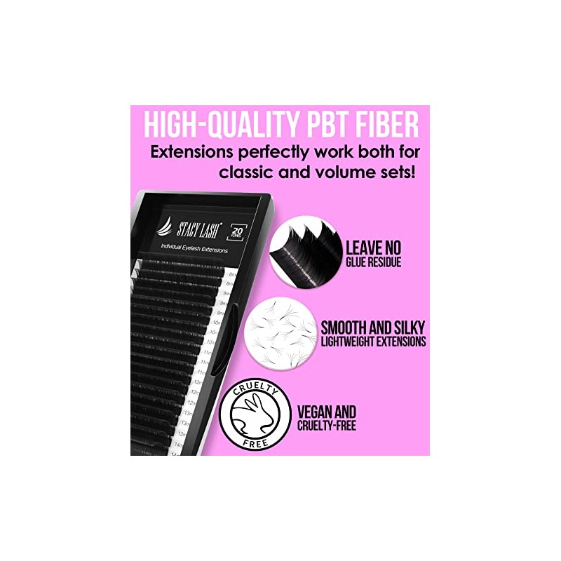 STACY LASH Extensiones de pestaas C Curl de Stacy LashPestaas